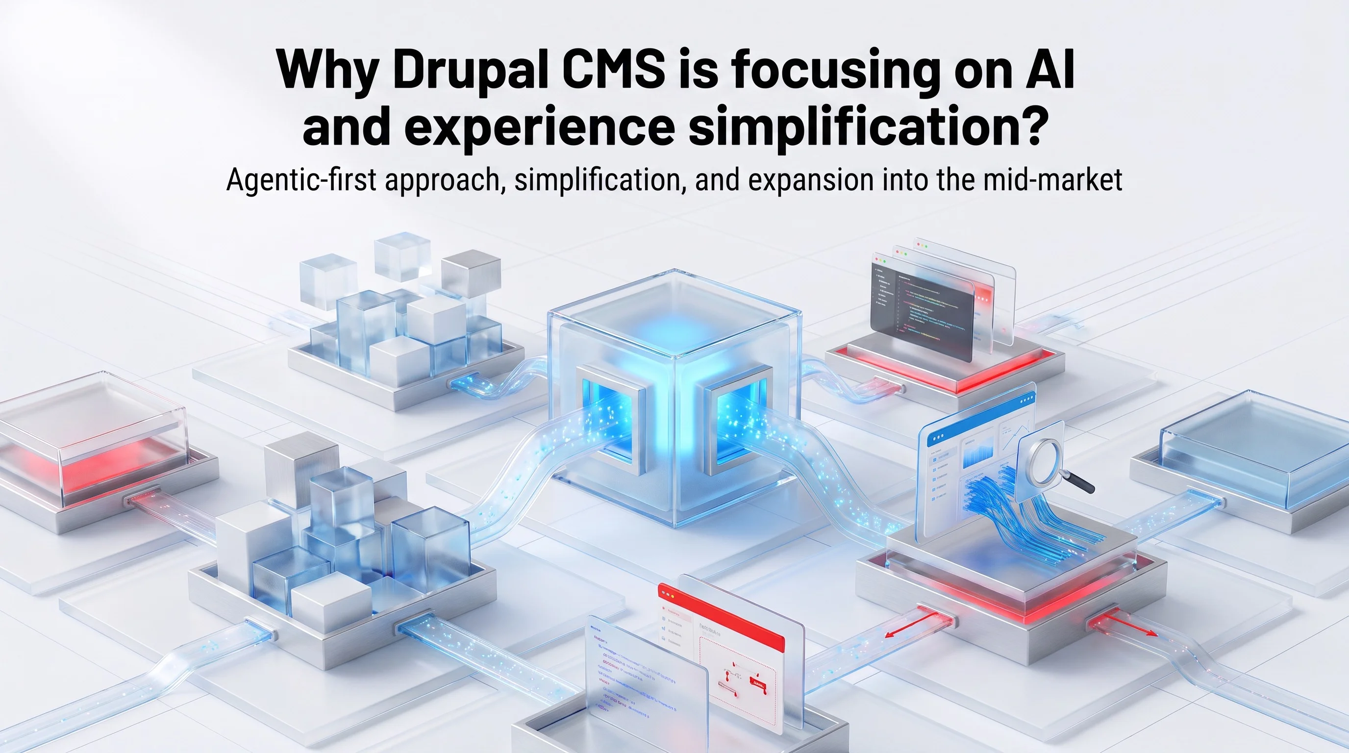 Why is Drupal CMS focusing on AI and experience simplification?